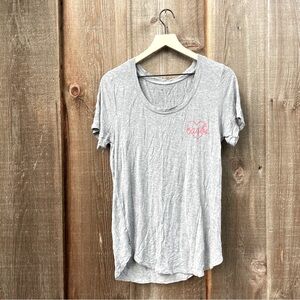 Fifth Sun Women’s Heart Carbs Grey Short Sleeve Tshirt Medium